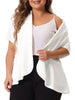 Knit X Line Notched Lapel Short Sleeve Blazer