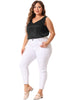 Plus Size Silk Satin Tank Tops for Women V Neck Casual Cami Sleeveless Blouses Summer Basic Camisole