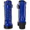 Round Toe Platform Chunky Heel Combat Boots for Women