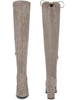 Round Toe Chunky Heel Over the Knee Boots for Women