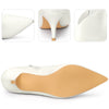 Pointed Toe V Cutout Stiletto Heel Ankle Booties for Women