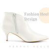 Pointed Toe V Cutout Stiletto Heel Ankle Booties for Women