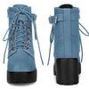 Round Toe Platform Chunky Heels Combat Boots for Women