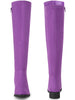 Round Toe Side Zip Chunky Heels Knee High Boots for Women