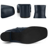 Square Toe Side Zip Chunky Heel Ankle Boots for Women