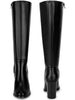 Round Toe Chunky Heel Knee High Boots for Women