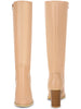 Round Toe Chunky Heel Knee High Boots for Women