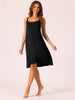 Womens Nightgown Backless Loose Pajamas Cross Suspenders Spaghetti Straps Casual Loungewear Plus Size S-3XL
