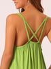 Womens Nightgown Backless Loose Pajamas Cross Suspenders Spaghetti Straps Casual Loungewear Plus Size S-3XL