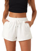 Womens Soft Pajama Bottom Stretch Drawstring with Pockets Sleepwear Lounge Shorts