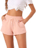 Womens Soft Pajama Bottom Stretch Drawstring with Pockets Sleepwear Lounge Shorts