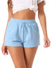 Womens Soft Pajama Bottom Stretch Drawstring with Pockets Sleepwear Lounge Shorts