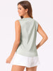 Womens Silk Satin Tank Tops V Neck Casual Sleeveless Blouses Summer Top