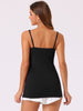 Womens Fit Camisole with Built in Bra Adjustable Spaghetti Strap Pajama Tank Tops Basic Camis Undershirt