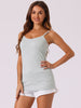 Womens Fit Camisole with Built in Bra Adjustable Spaghetti Strap Pajama Tank Tops Basic Camis Undershirt