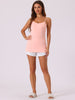Womens Fit Camisole with Built in Bra Adjustable Spaghetti Strap Pajama Tank Tops Basic Camis Undershirt