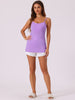 Womens Fit Camisole with Built in Bra Adjustable Spaghetti Strap Pajama Tank Tops Basic Camis Undershirt