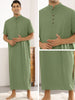 Henley Collar Nightshirts for Men&