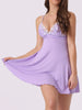 Womens Lingerie Lace Chemise Sleep Gown Mini V Neck Strap Sexy Full Slips Nightgown