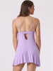 Womens Lingerie Lace Chemise Sleep Gown Mini V Neck Strap Sexy Full Slips Nightgown