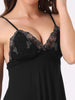 Womens Lingerie Lace Chemise Sleep Gown Mini V Neck Strap Sexy Full Slips Nightgown