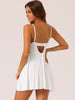 Womens Lingerie Lace Chemise Sleep Gown Mini V Neck Strap Sexy Full Slips Nightgown
