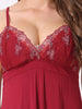 Womens Lingerie Lace Chemise Sleep Gown Mini V Neck Strap Sexy Full Slips Nightgown