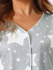 Womens Modal Pajama Sets Soft Short Sleeve Sleepwear Button Top and Shorts 2 Piece Pjs Loungewear