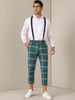 Plaid Cropped Pants for Men&