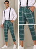 Plaid Cropped Pants for Men&