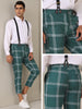 Plaid Cropped Pants for Men&