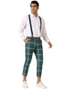 Plaid Cropped Pants for Men&