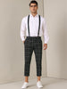 Plaid Cropped Pants for Men&