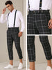 Plaid Cropped Pants for Men&