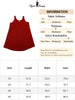Plus Size Nightgown for Women Sleeveless Contrast Color Wide Strap Pleated Nightshirt Sleepwear