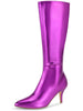 Pointed Toe Stiletto Heels Knee High Boots for Women