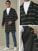 Plaid Trench Coat for Men&