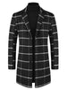 Plaid Trench Coat for Men&
