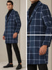 Plaid Trench Coat for Men&