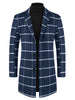 Plaid Trench Coat for Men&