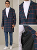 Plaid Trench Coat for Men&