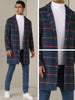 Plaid Trench Coat for Men&