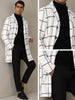 Plaid Trench Coat for Men&