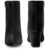 Round Toe Chunky Heels Ankle Boots for Women