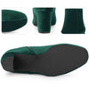 Round Toe Chunky Heels Ankle Boots for Women