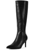 Stone Pattern Pointed Toe Stiletto Heel Knee High Boots for Women