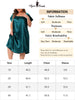 Plus Size Satin Silk Nightgown for Women Pleated Loose Sleepwear Nightshirt Sleep Dresses