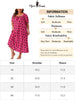 Plus Size Nightgowns for Women Cherry Sleepshirts Ruffle Princess Comfy Nightdress Pajamas Lounger