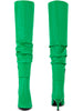 Pointed Toe Slouches Stiletto Heels Over the Knee High Boots for Women