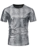 Metallic Animal Printed T-Shirt for Men&